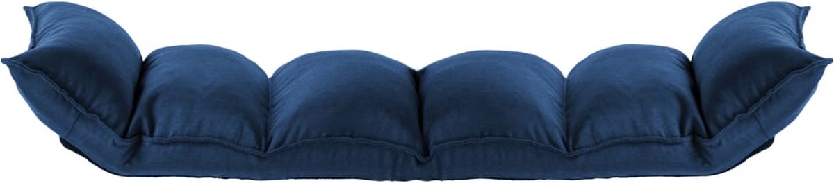 Vidaxl Vloerstoel Inklapbaar Stof - Blauw