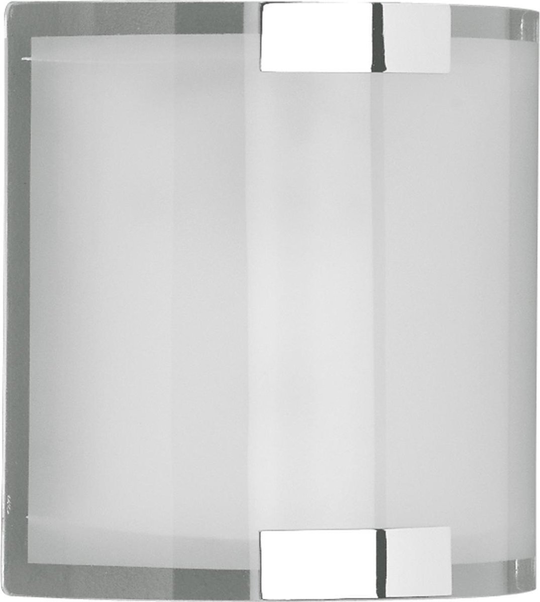 BES LED Led Wandlamp - Wandverlichting - Trion Derbio - E14 Fitting - Rechthoek - Mat Chroom - Aluminium