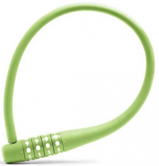 Knog kabelcijferslot Party Combo 62 cm siliconen lime