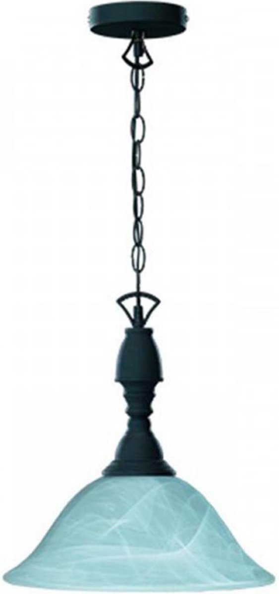 BES LED Led Hanglamp - Hangverlichting - Trion Kantra - E27 Fitting - 1-lichts - Rond - Roestkleur - Aluminium - Bruin
