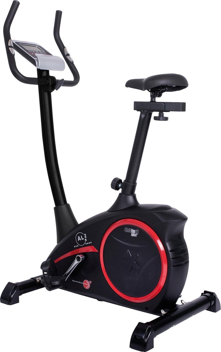 Christopeit Sport Hometrainer AL 2 Ergometer (Zilver/zwart/rood)