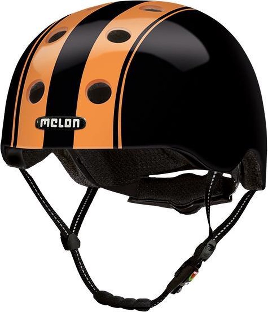 MELON Fietshelm Double Orange Black - Zwart