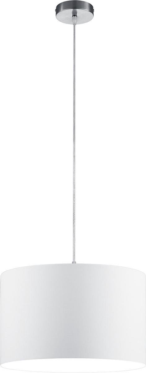 BES LED Led Hanglamp - Hangverlichting - Trion Hotia - E27 Fitting - Rond - Mat - Aluminium - Wit