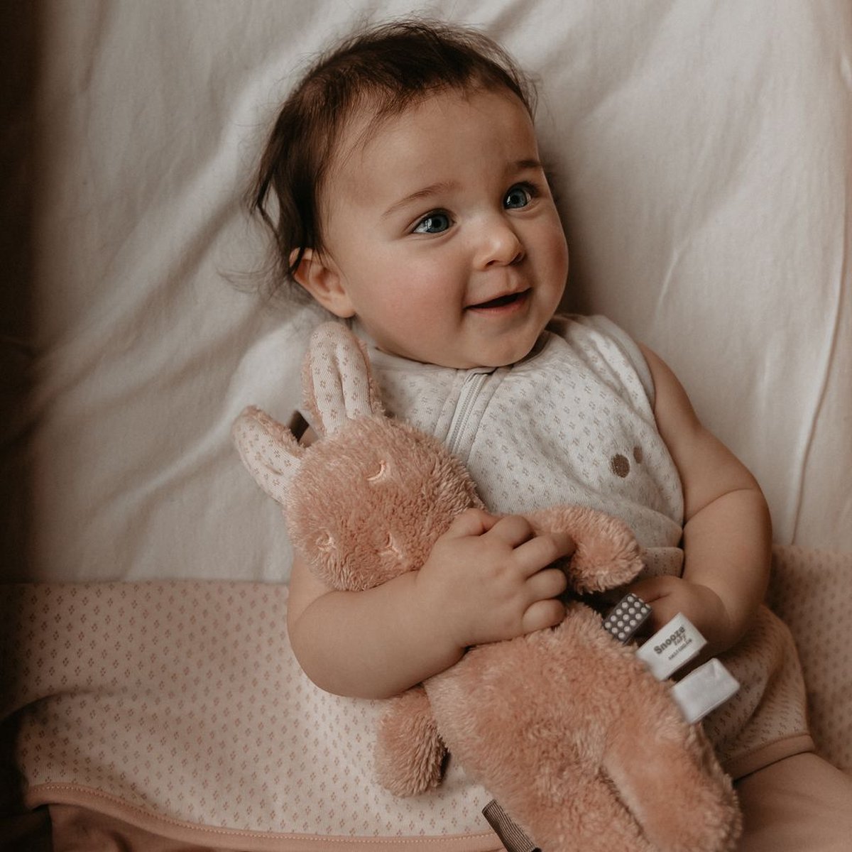 Snoozebaby Organic Romy Rabbit Cuddle Milky Rust