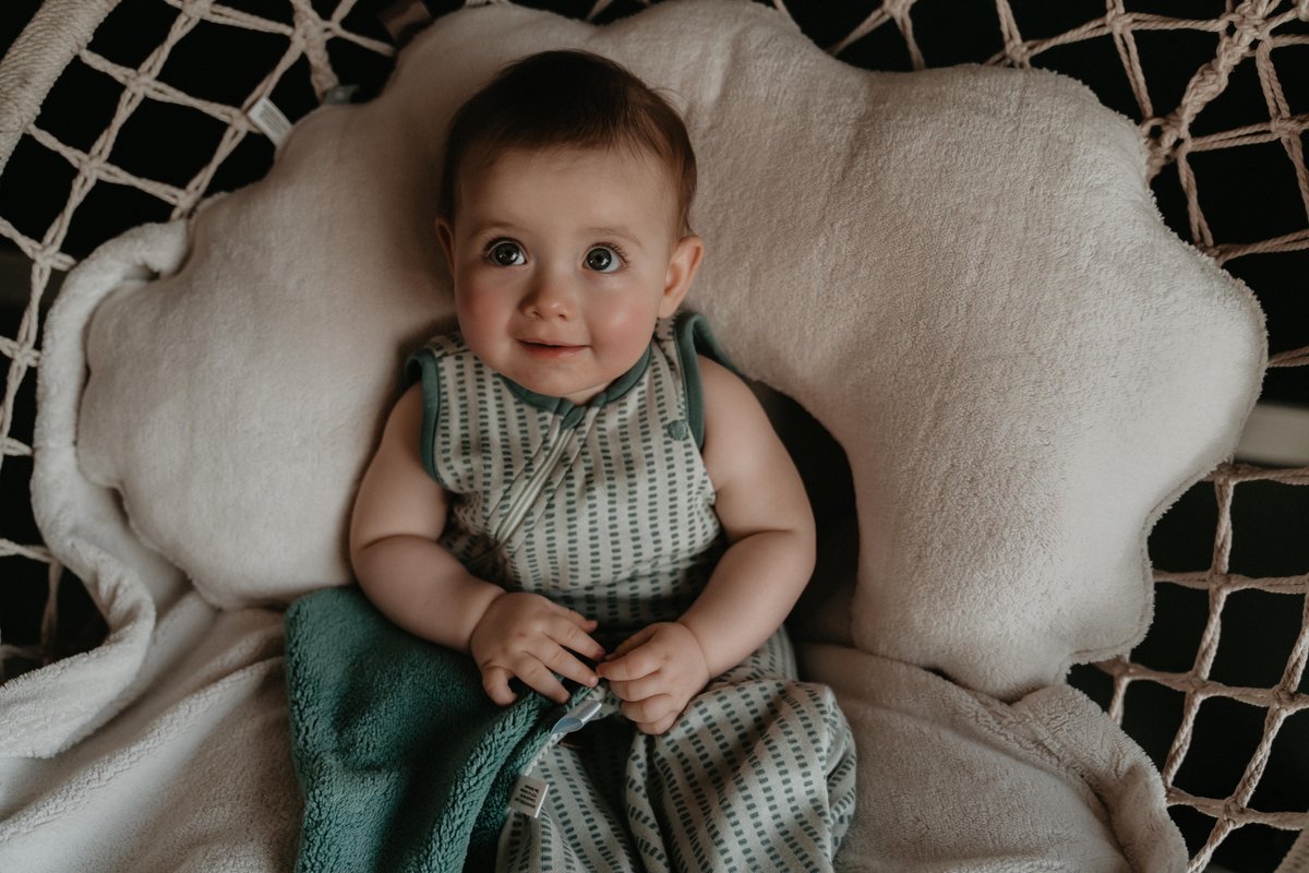 Snoozebaby Organic Comfort Toy Sweet Dreaming (25x25cm) Smokey Green