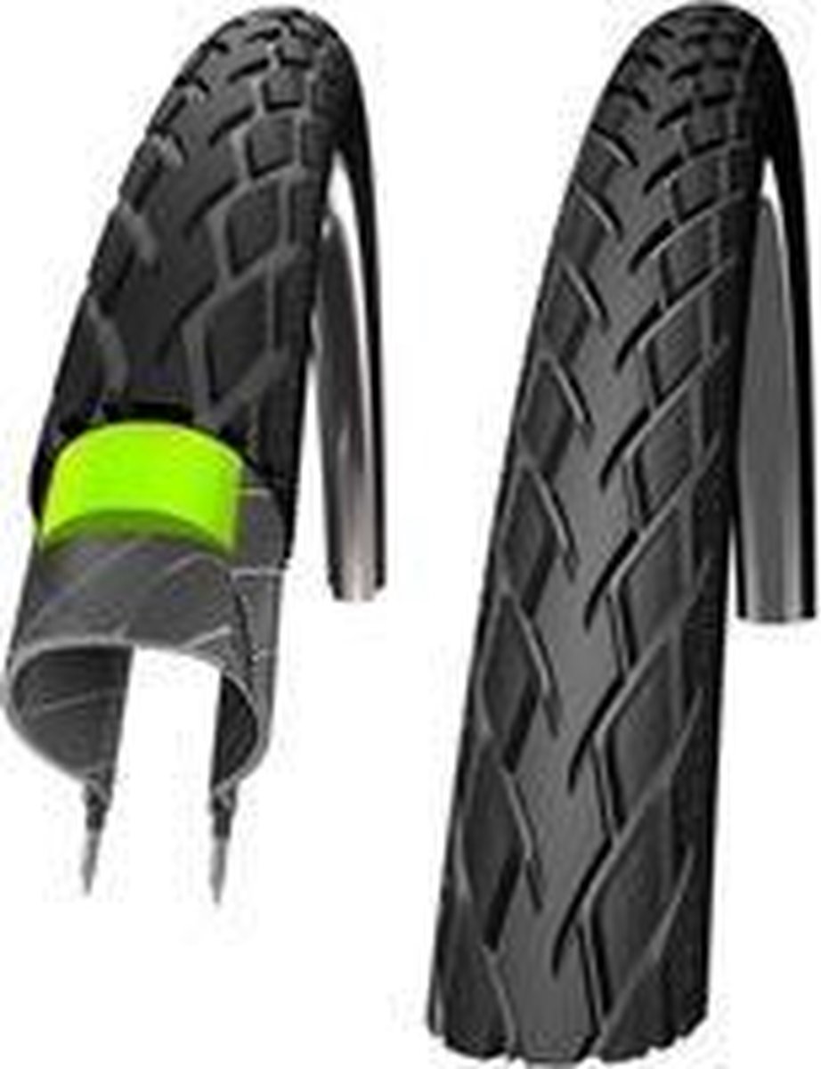 Schwalbe buitenband Marathon Greenguard 16x1.75 (47 305) - Zwart