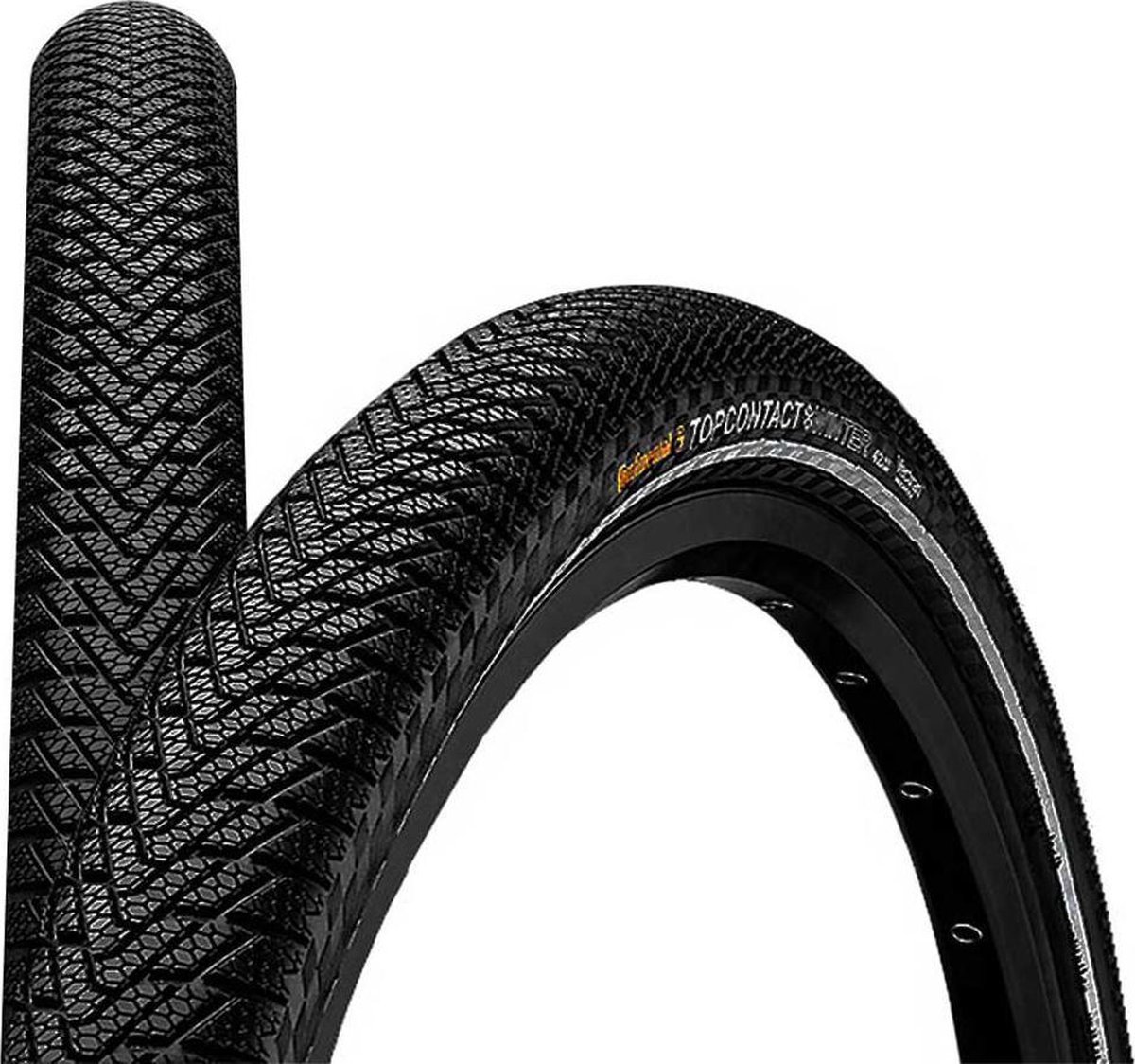 Continental buitenband Top Contact Winter II Premium 27 x 2.50 (50 584) - Zwart