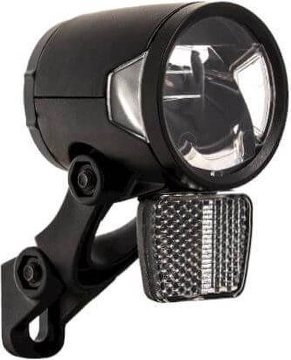 Herrmans voorlicht H Black MR8 e bike 6/12 V aluminium - Zwart
