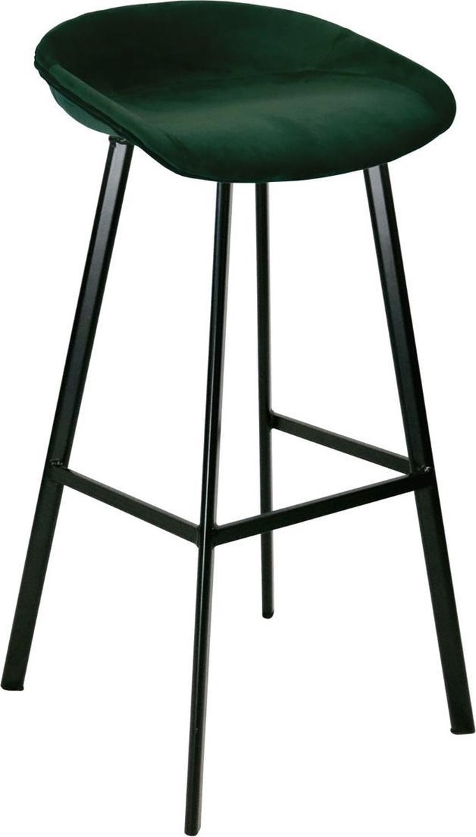 Kick Barkruk Finn Hoog Velvet - Groen