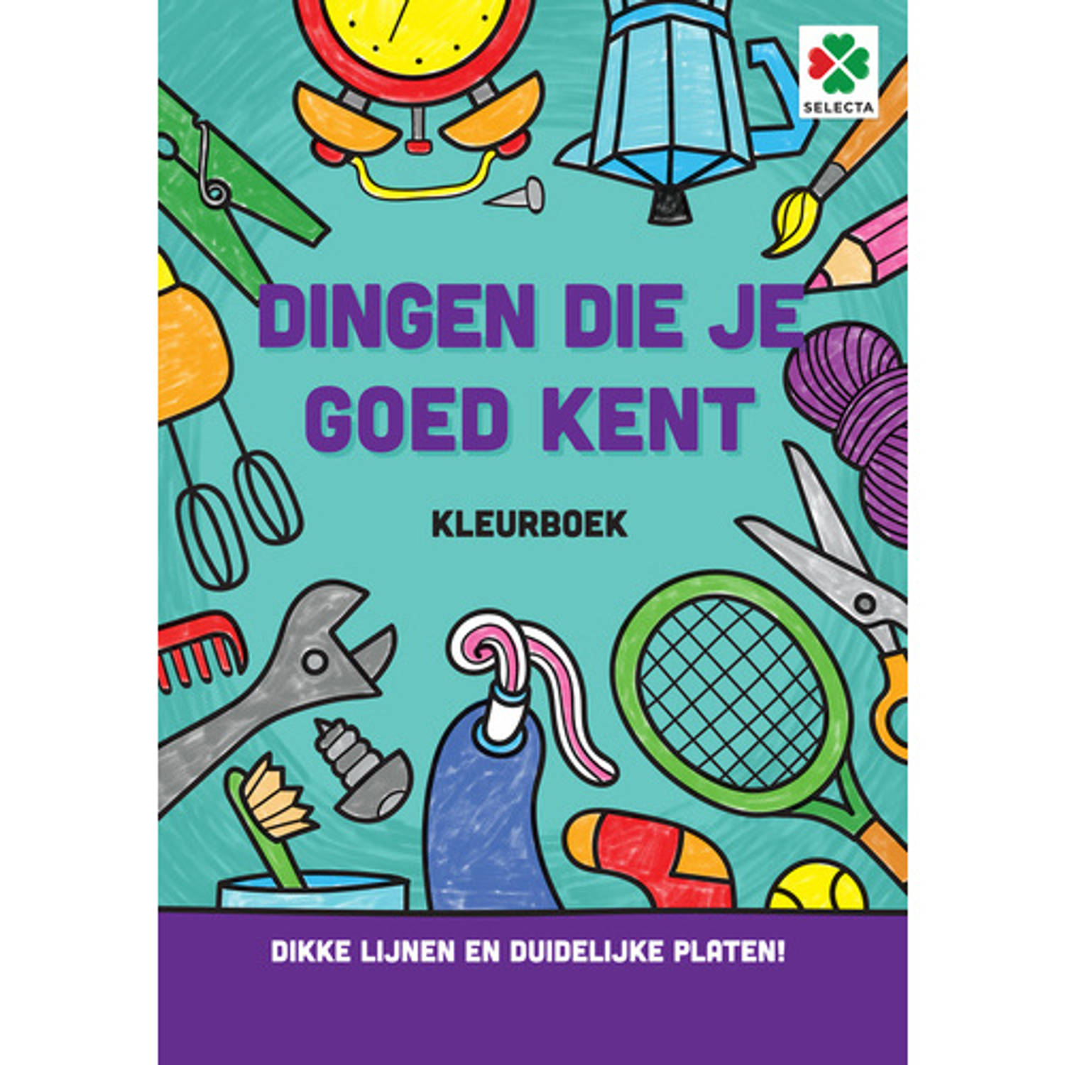 Selecta Kleurboek Dingen Die Je Goed Kent Junior 30 Cm Papier