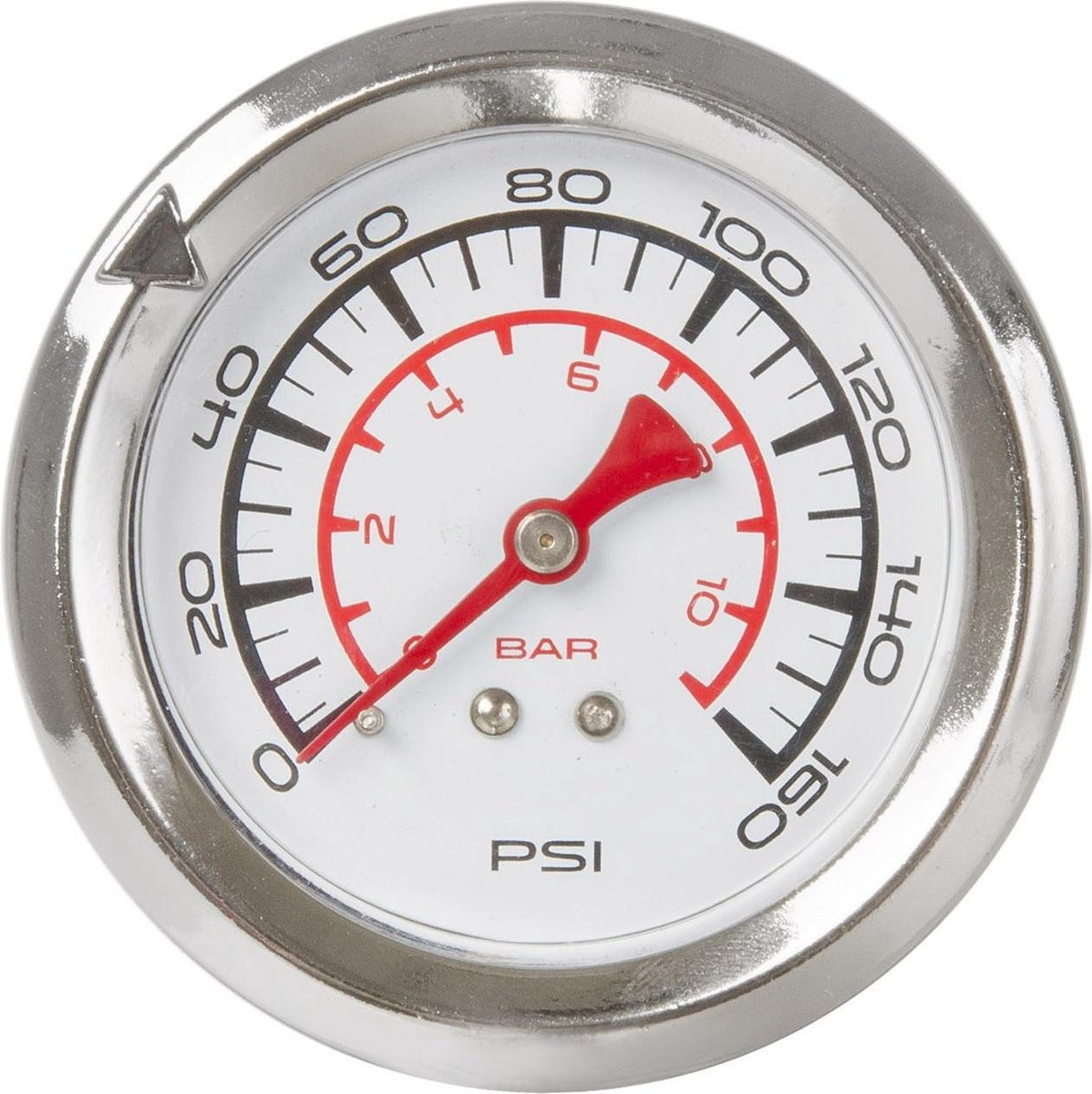 M-wave M Wave fietspomp met manometer aluminium 61 cm zilver - Silver
