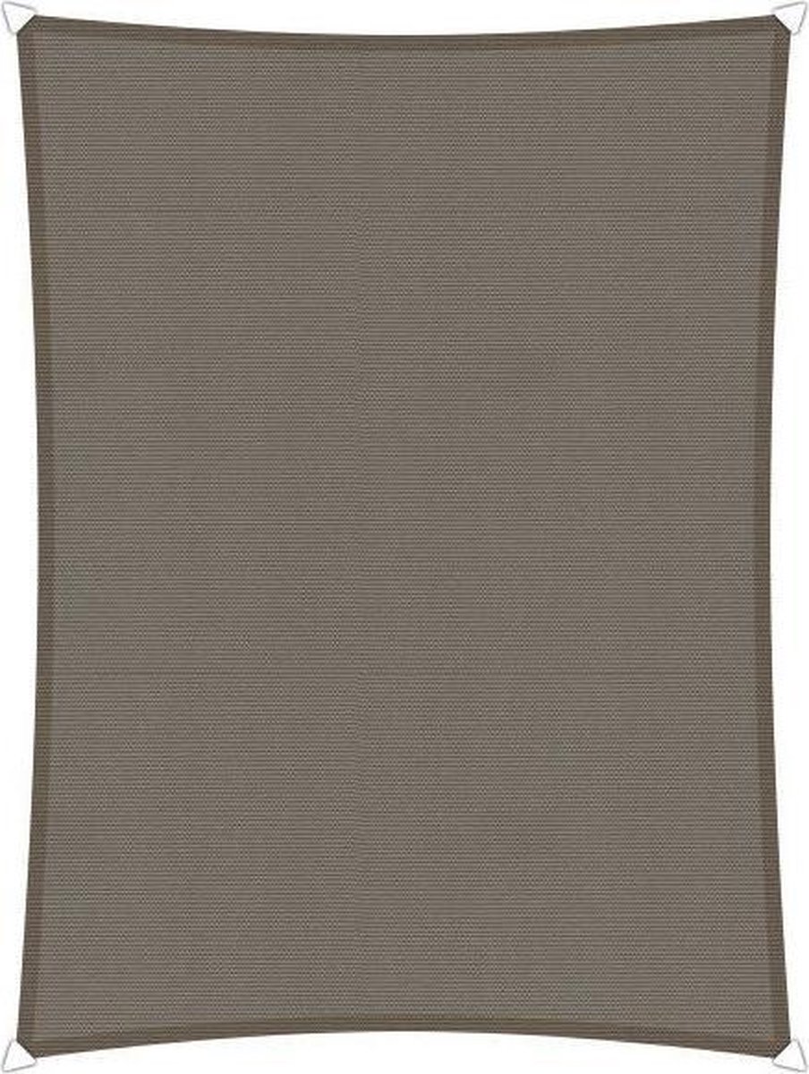 Sunfighters Velleman Compleet Pakket: Waterdicht 3x4m Taupe Met Rvs Bevestigingsset En Buitendoekreiniger - Bruin