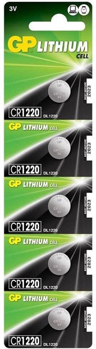 GP Lithium Cr1220 Blister 5