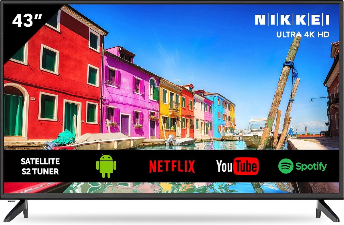 Nikkei Nu4318s Ultra Hd/ 4k 43 Inch Smart Tv - Zwart