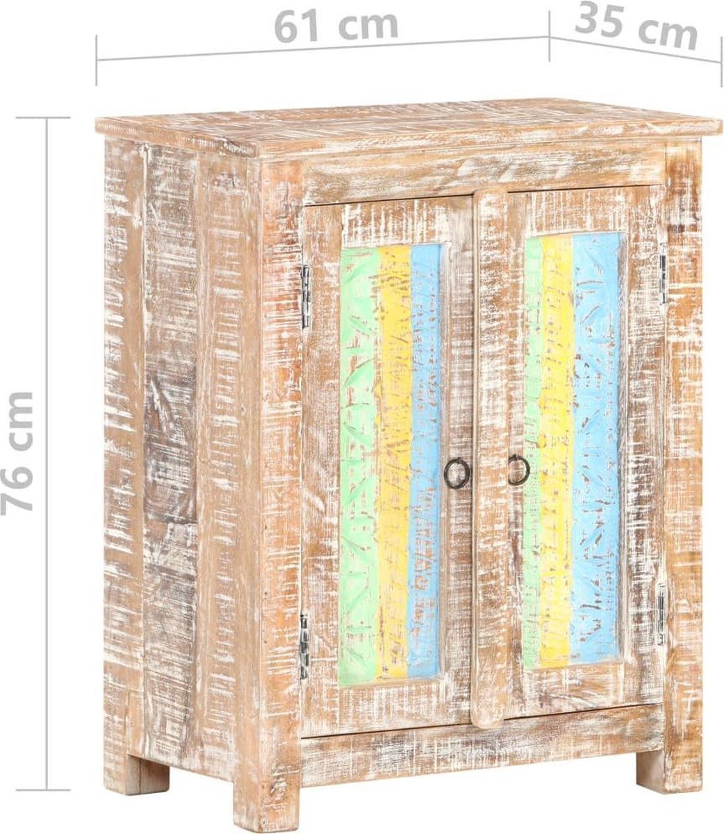 Vidaxl Dressoir 61x35x76 Cm Ruw Acaciahout