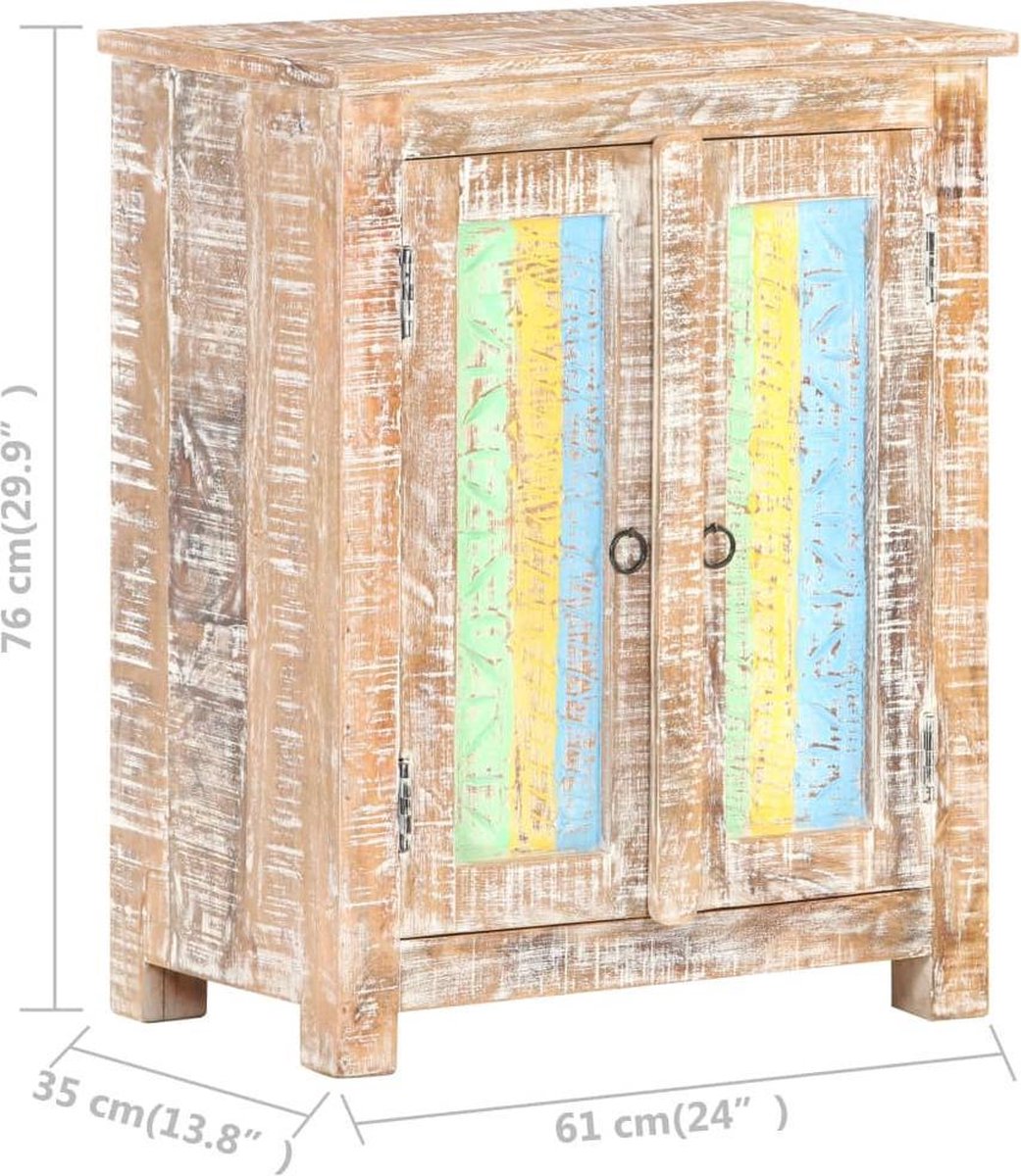 Vidaxl Dressoir 61x35x76 Cm Ruw Acaciahout