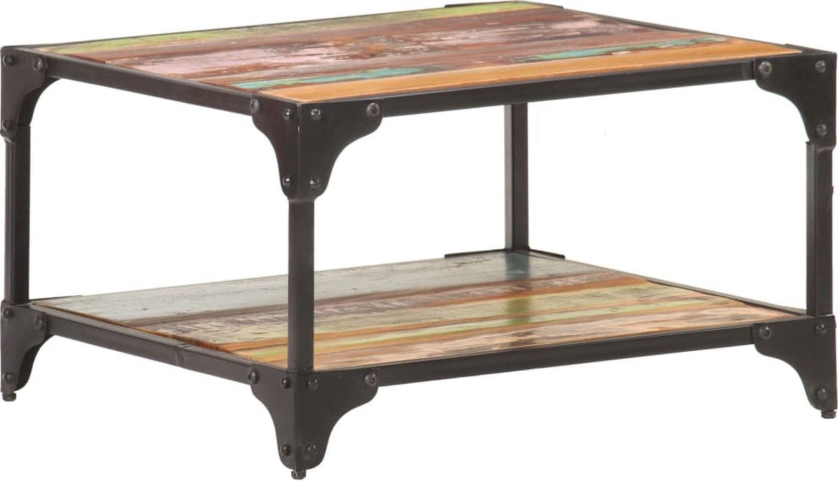 Vidaxl Salontafel 60x60x35 Cm Massief Gerecycled Hout