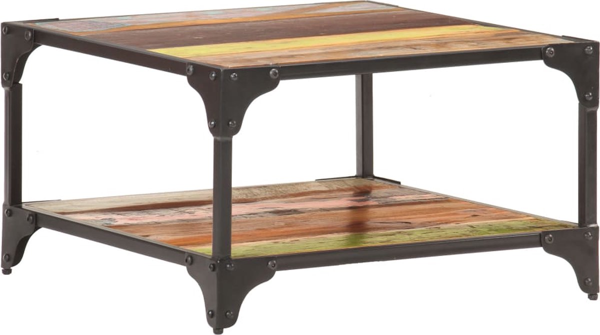 Vidaxl Salontafel 60x60x35 Cm Massief Gerecycled Hout