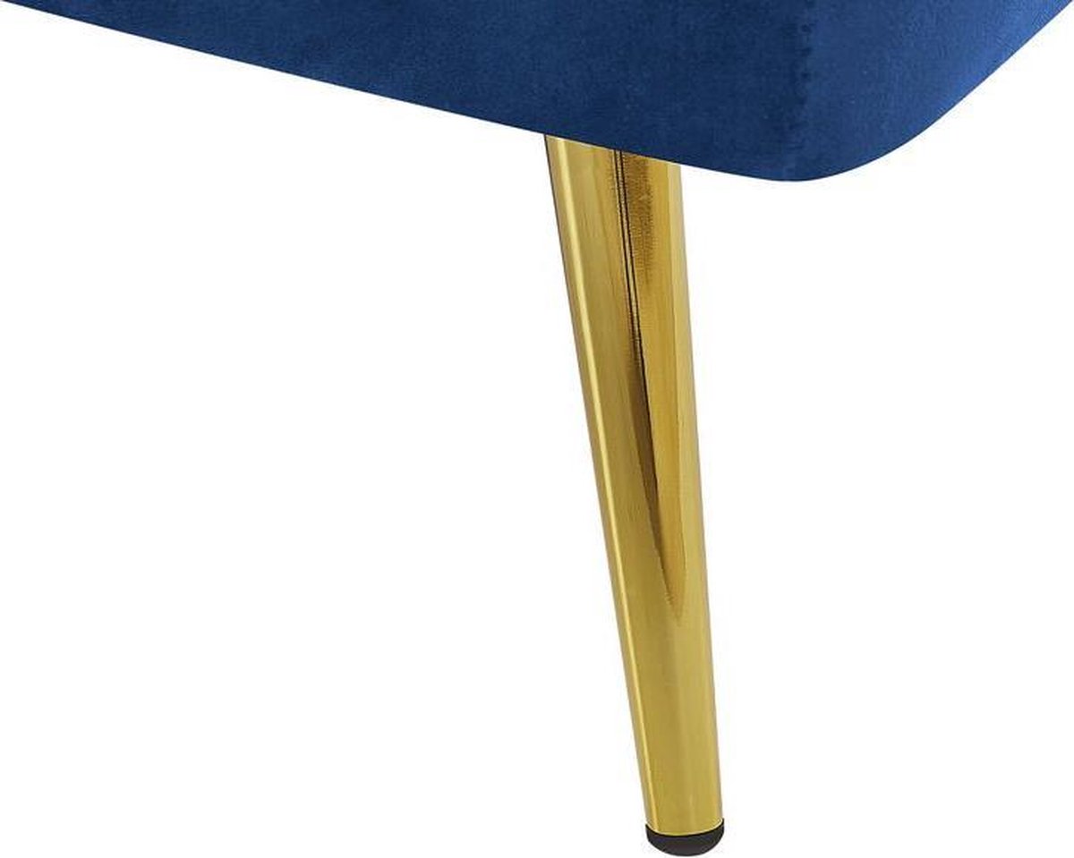 Beliani Vettre Slaapbank Fluweel 84 X 210 Cm - Blauw