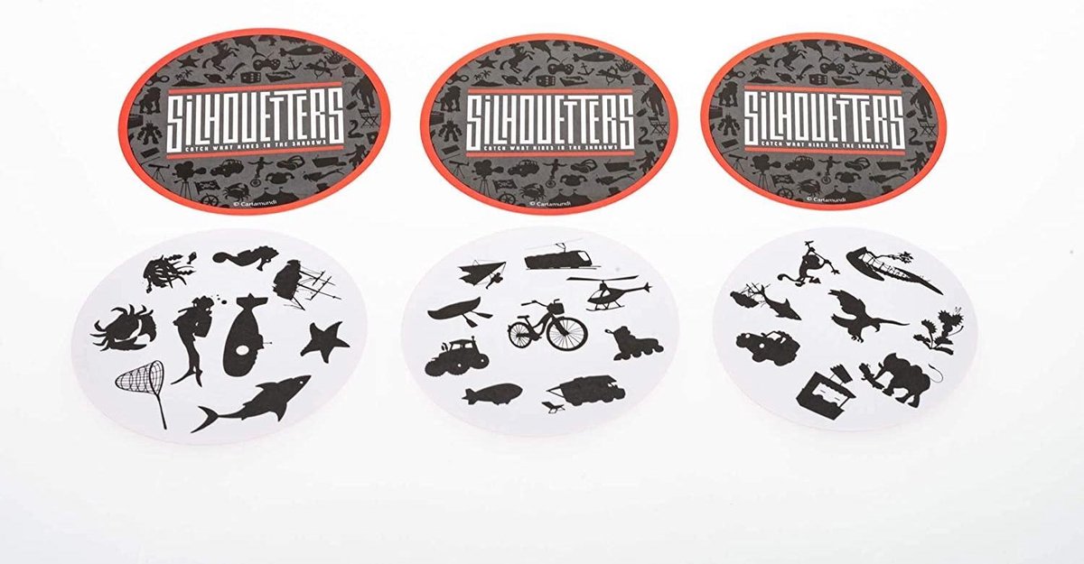 Shuffle Dobbelspel Silhouetters 12,5 X 11,5 X 4,5 Cm 5-delig