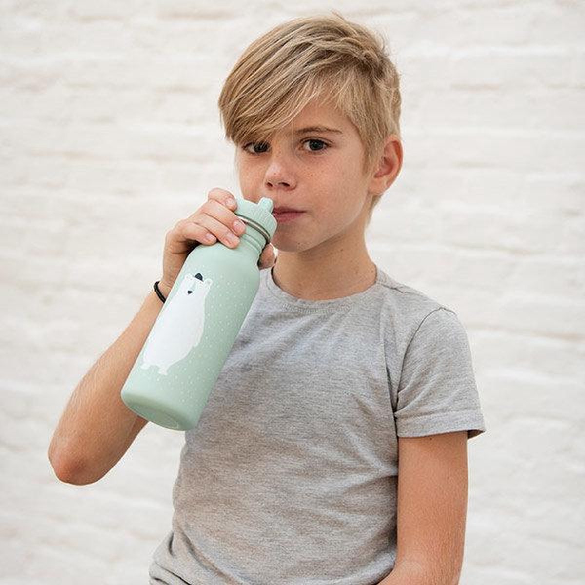 Trixie Drinkbeker Mr. Polar Bear Junior 500 Ml Rvs Mint - Groen