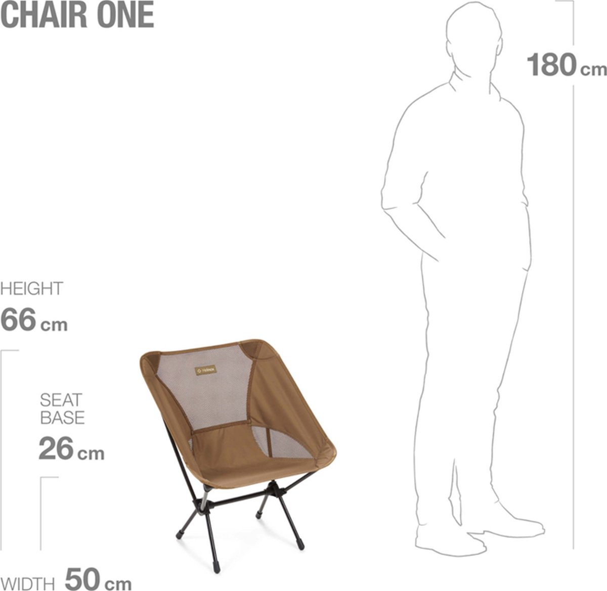 Helinox Chair One Lichtgewicht Stoel - Bruin