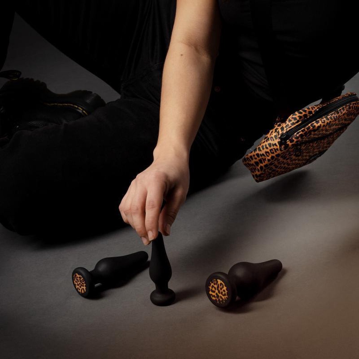 Panthra Kesia Buttplug Set - Zwart