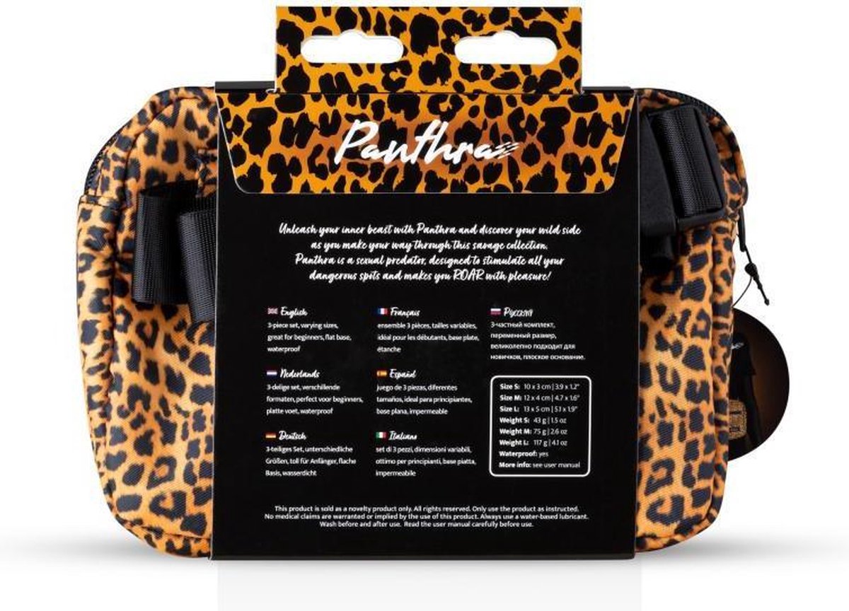 Panthra Kesia Buttplug Set - Zwart