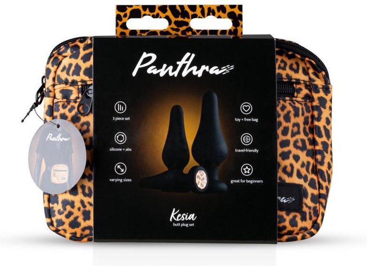 Panthra Kesia Buttplug Set - Zwart