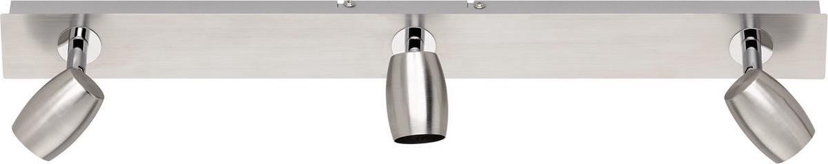 BES LED Led Plafondspot - Trion Micko - Gu10 Fitting - 3-lichts - Rechthoek - Mat Nikkel - Aluminium