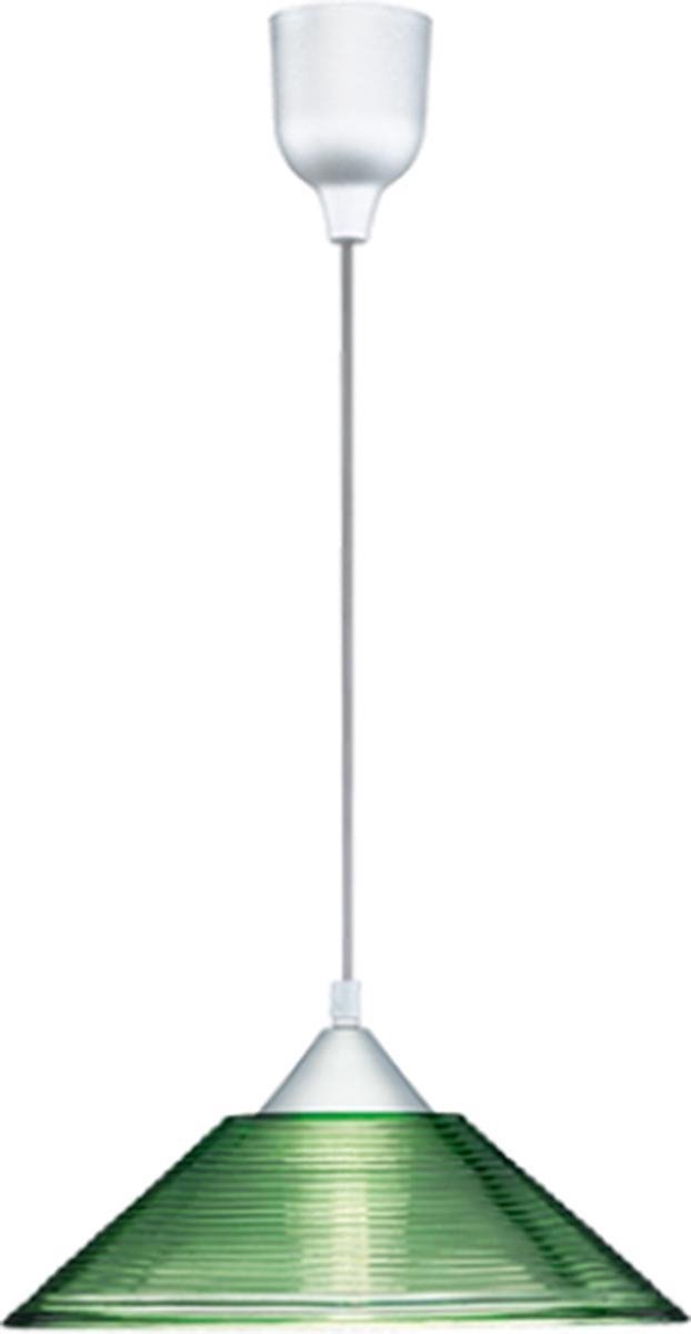 BES LED Led Hanglamp - Hangverlichting - Trion Dikon - E27 Fitting - Rond - Aluminium - Kunststof - Groen