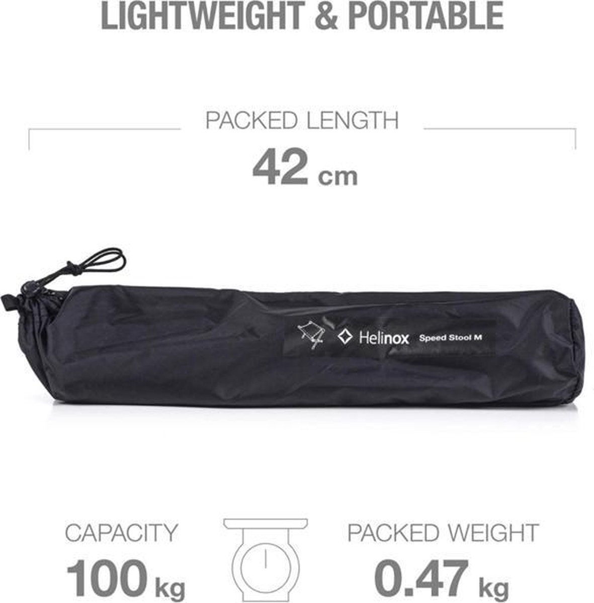 Helinox Speed Stool Kruk - Zwart