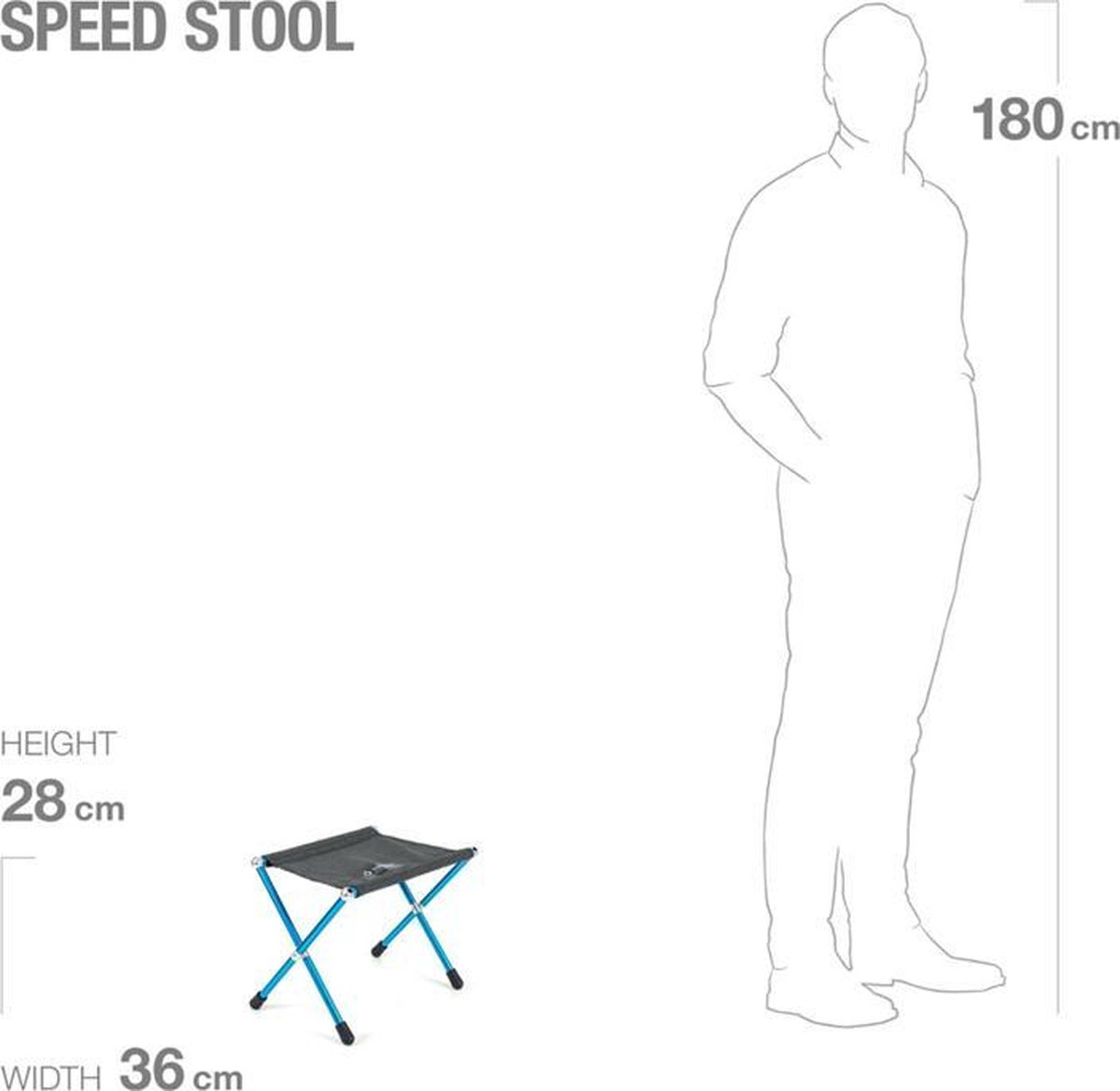 Helinox Speed Stool Kruk - Zwart
