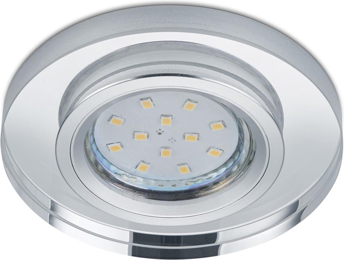 BES LED Spot Armatuur Gu10 - Trion Panomi - Inbouw Rond - Mat Chroom - Aluminium - Ø90mm