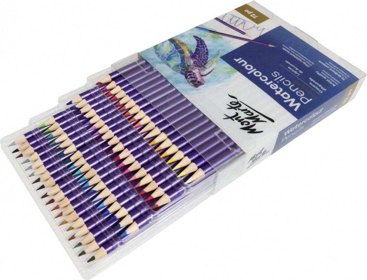 Mont Marte ® Premium Aquarelpotloden- Waterkleurpotloden 72 Stuks