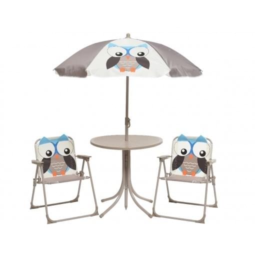 Decoris Uil Kindertuinset - Grijs / - Blauw