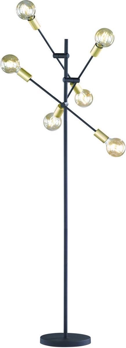 BES LED Led Vloerlamp - Trion Ross - E27 Fitting - Rond - Mat - Aluminium - Goud