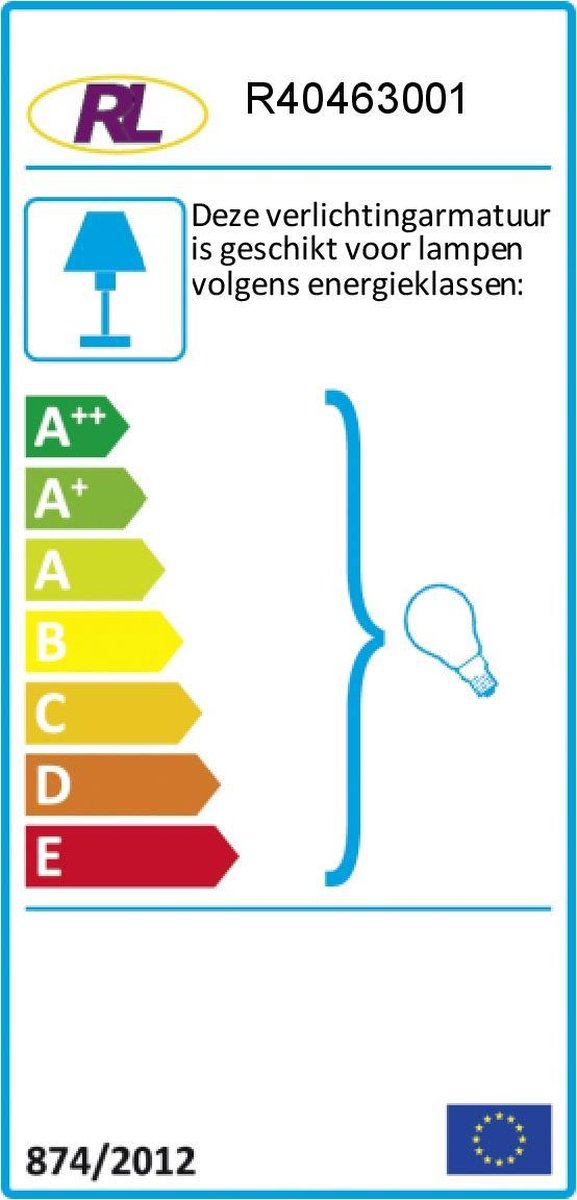 Reality Vloerlamp Leavy 180 X 70 Cm Staal - Wit