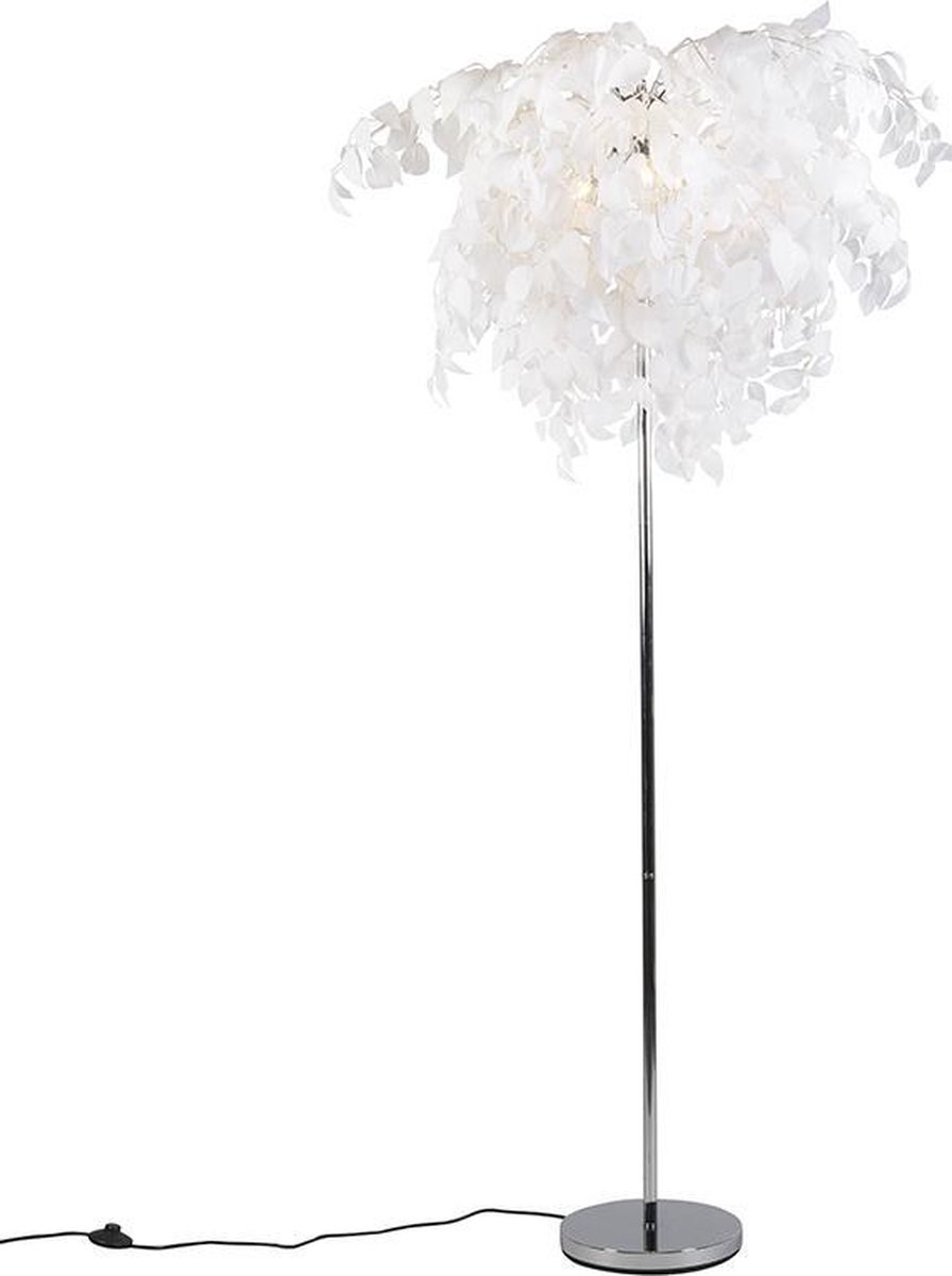 Reality Vloerlamp Leavy 180 X 70 Cm Staal - Wit
