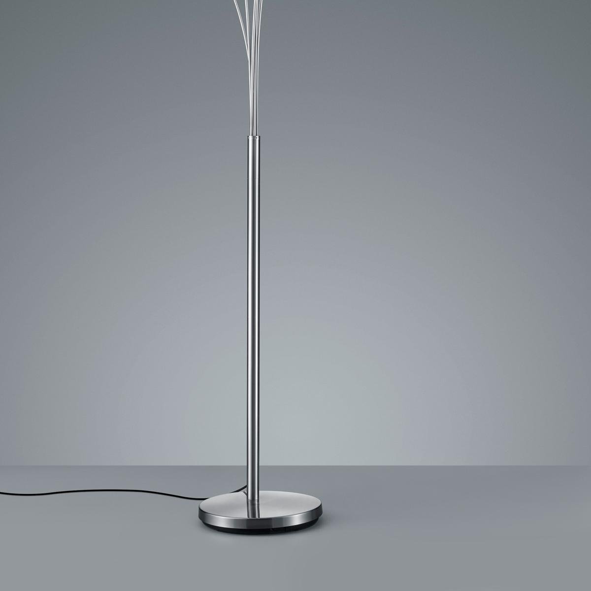 Reality Vloerlamp Tommy 200 X 30 Cm Staal/textiel/zilver - Wit