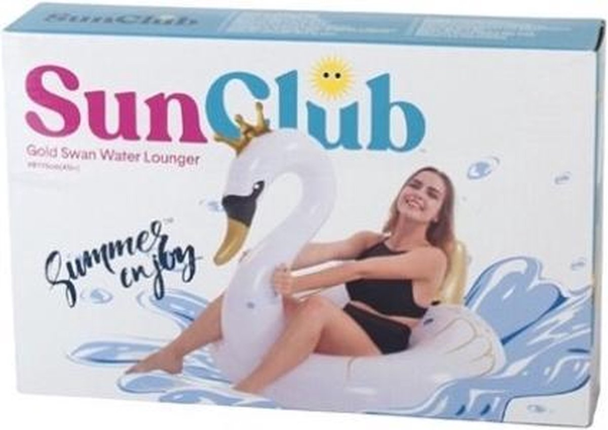 Jilong Opblaasdier Zwaan 115 X 45 Cm Pvc/goud - Wit