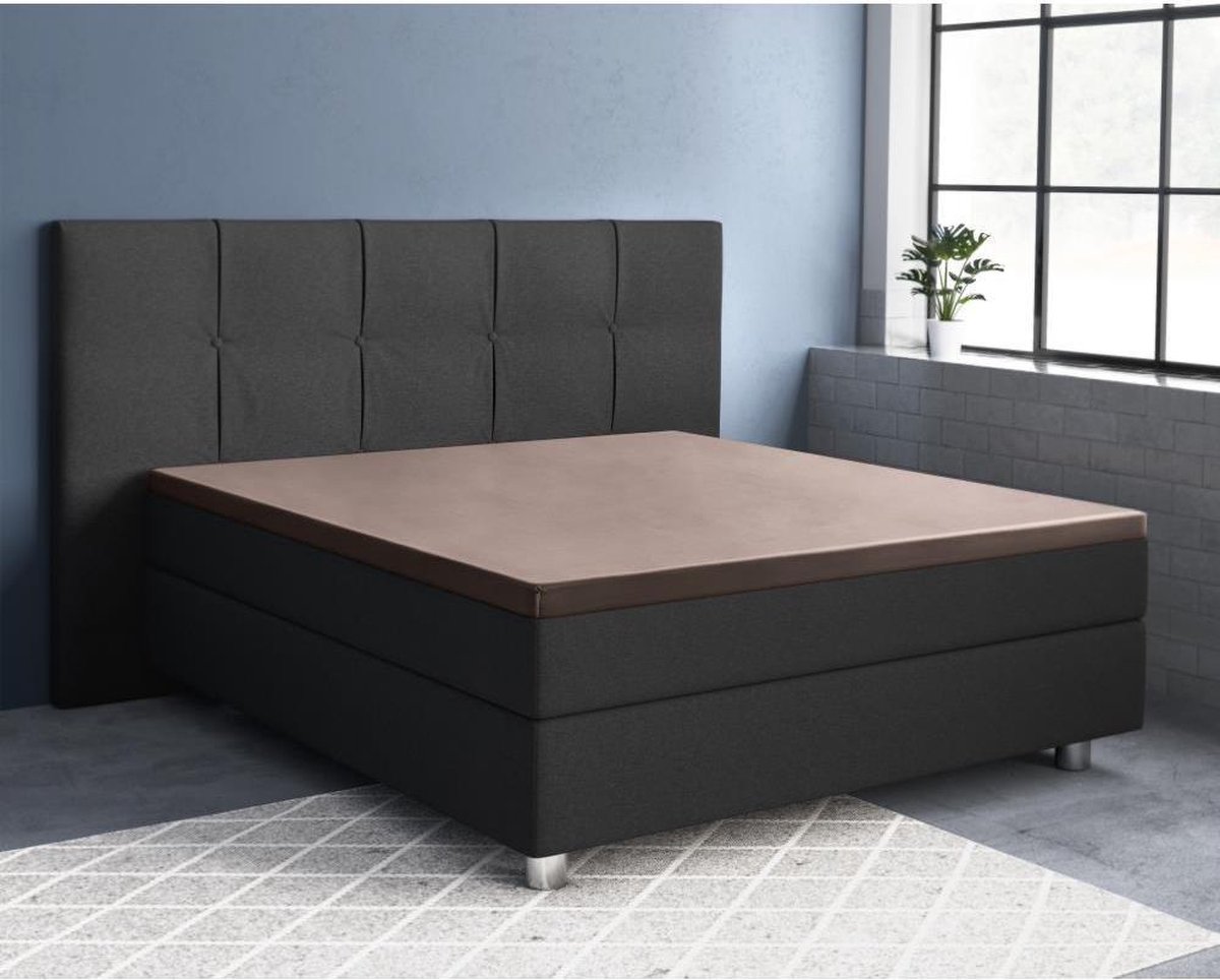 Primaviera Deluxe Topper Hoeslaken Satijn - Taupe 90 x 200 cm