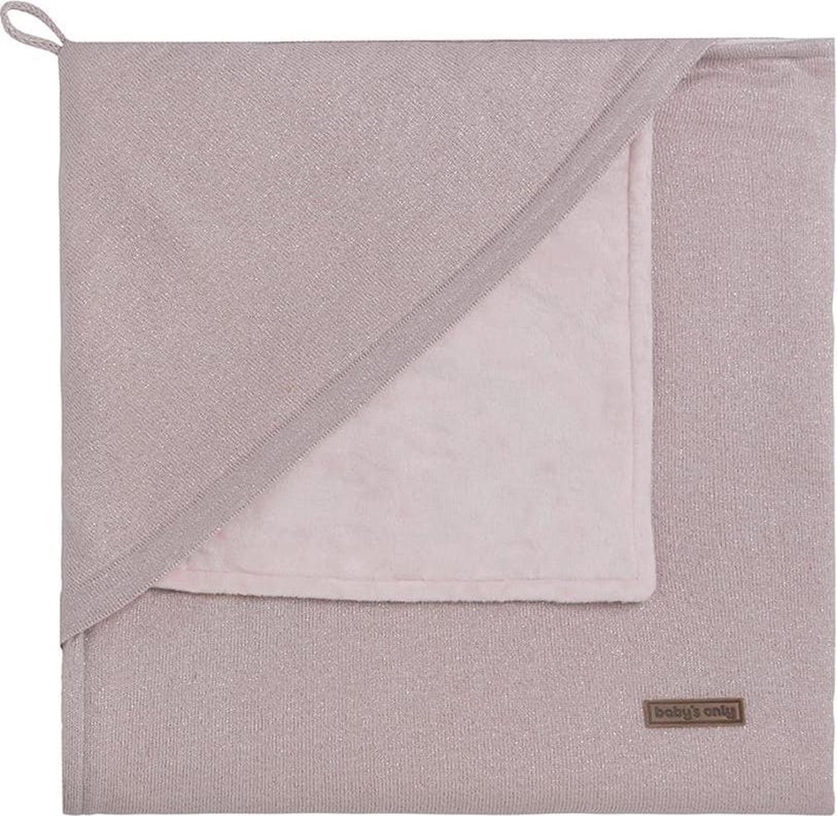 Baby's Only Omslagdoek Soft Sparkle Zilver Mêlee - Roze