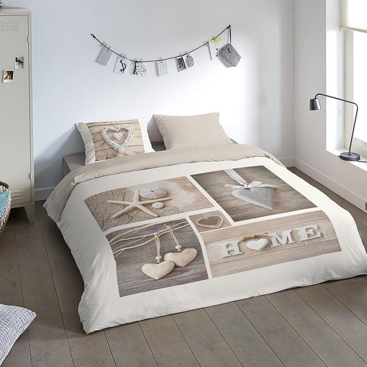 Pure Home 1-persoons (140 x 200/220 cm + 1 kussensloop) Dekbedovertrek - Beige