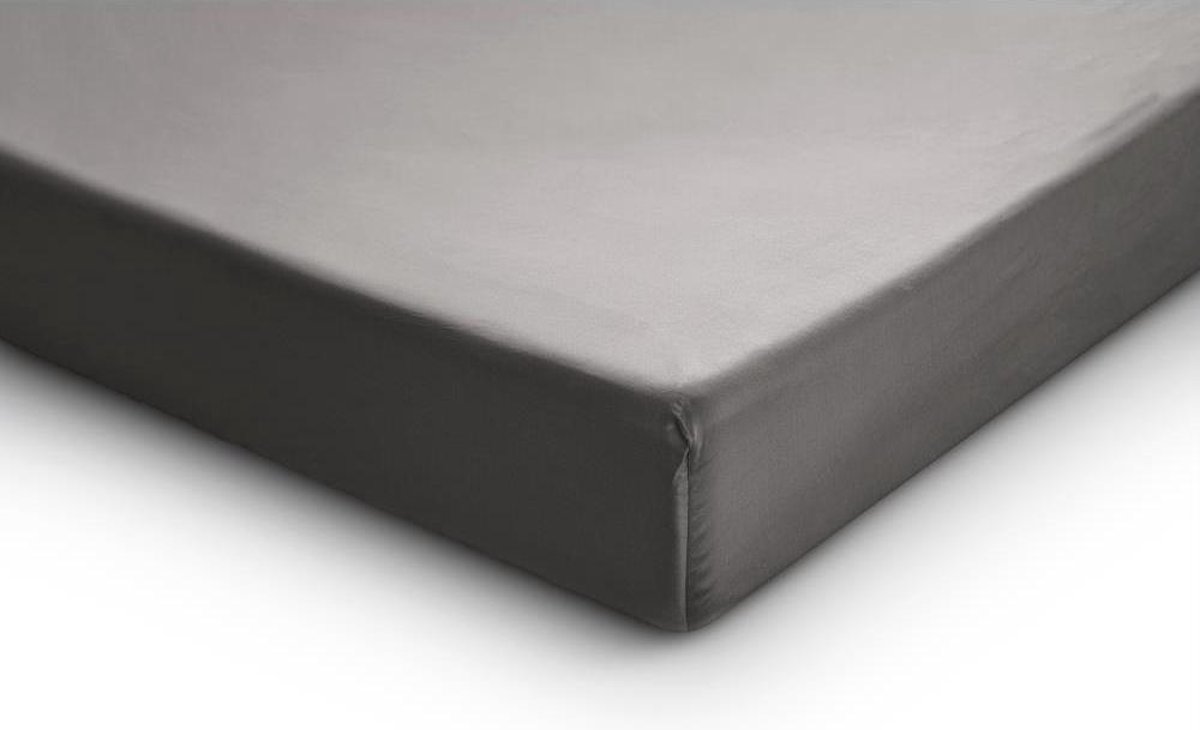 Primaviera Deluxe Satijn Hoeslaken - 180 x 200 cm - Grijs