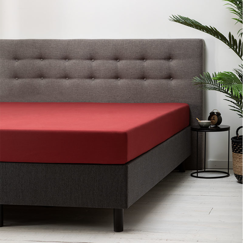 Fresh & Co Hoeslaken Katoen - 80 x 200 cm - Rood