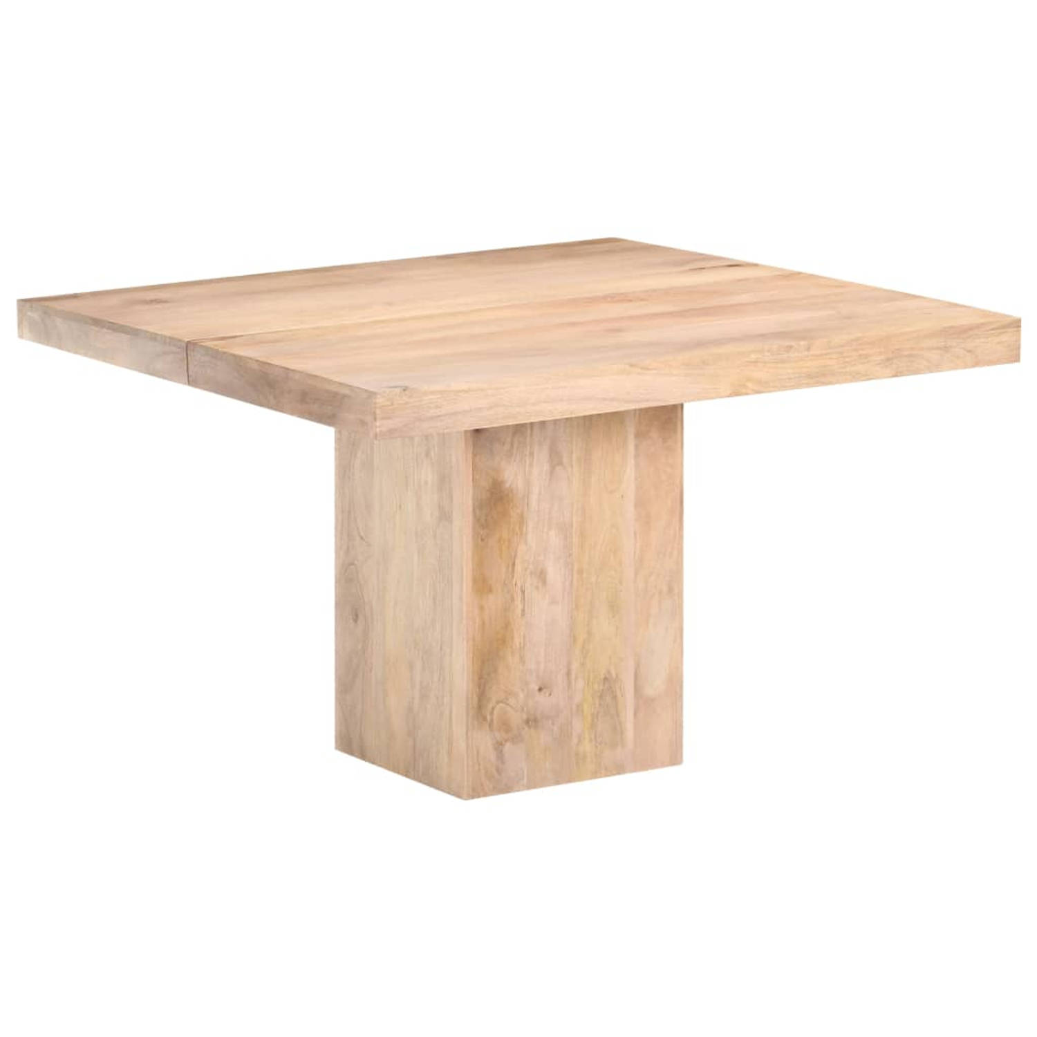 Vidaxl Eettafel 120x120x77 Cm Massief Mangohout - Bruin