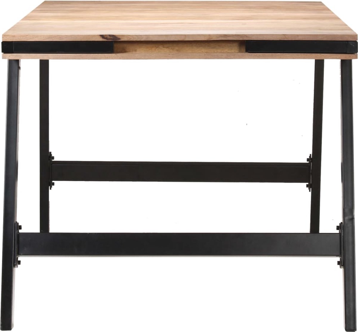 Vidaxl Eettafel 180x90x76 Cm Massief Mangohout - Bruin