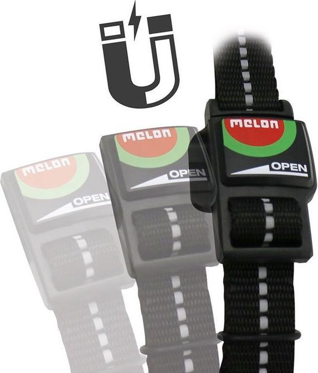 MELON Fietshelm Straight White Black - Zwart