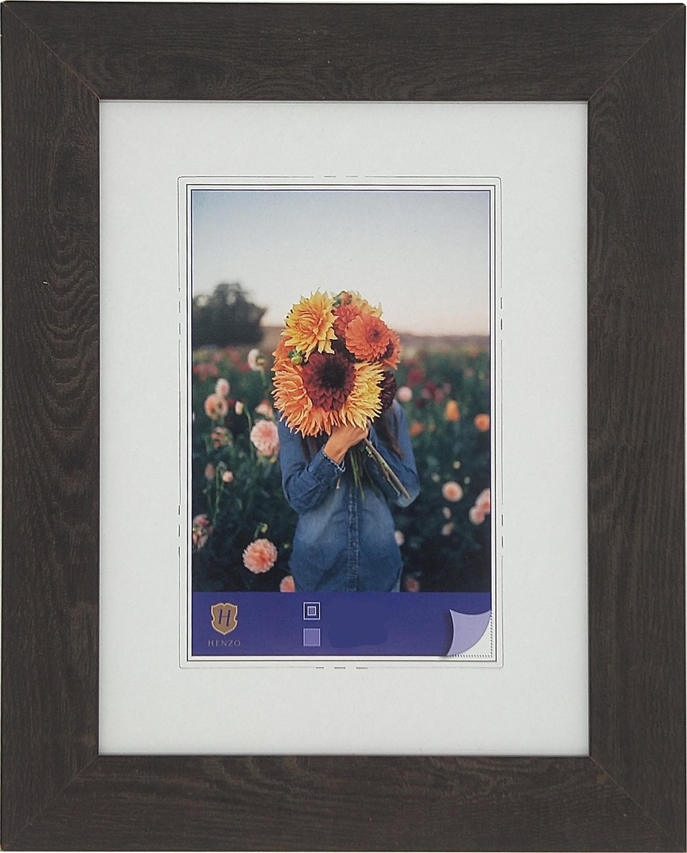 Henzo Fotolijst - Dahlia - Fotomaat 10x15 Cm - Donker - Bruin